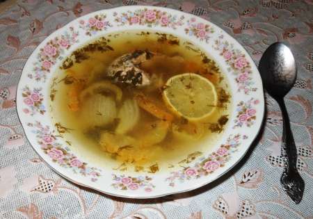 Зелёная калья из горбуши Зелёная калья из горбуши